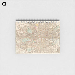 アートメモ帳-Reduced ordnance map of London - アンティーク地図 Memo.