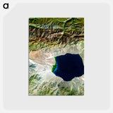 アートポストカード-Uvs Nuur Basin
 - 上空からの地球 Postcard.