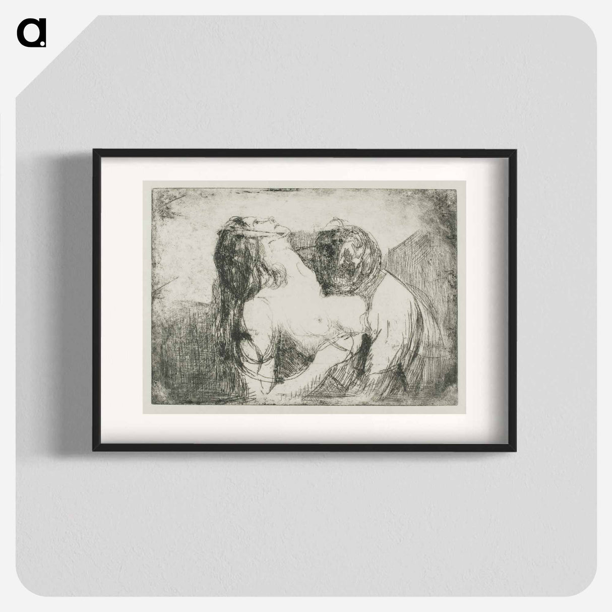 The Bite - Edvard Munch Poster.