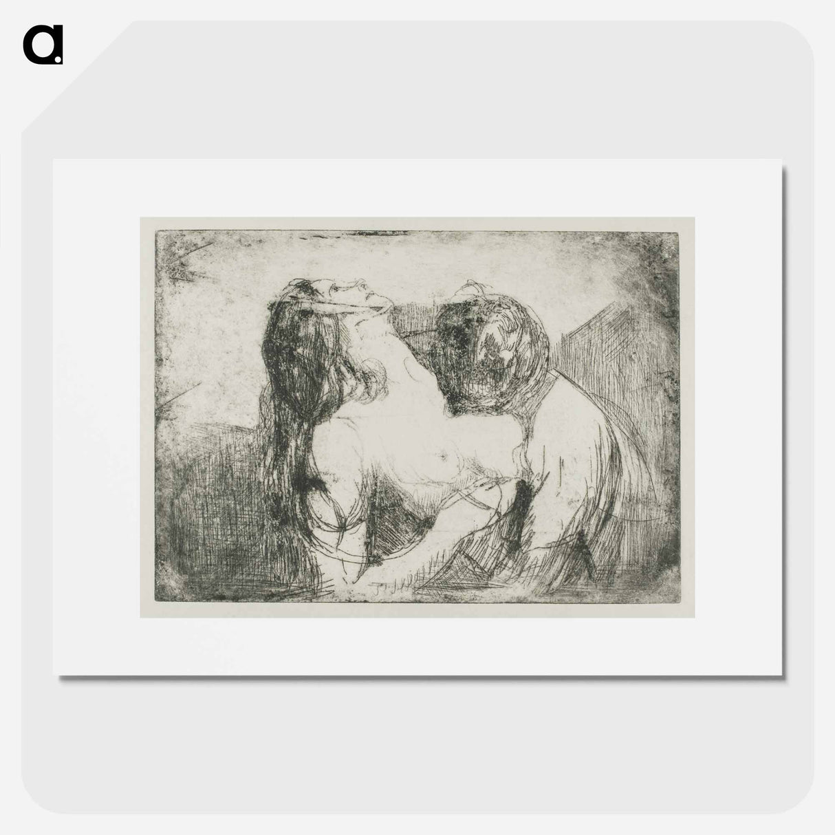 The Bite - Edvard Munch Poster.