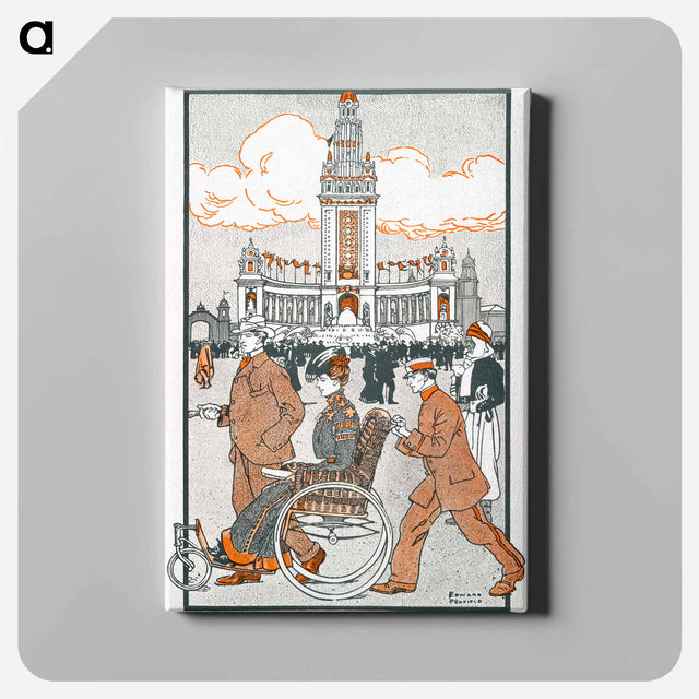 アートパネル-Pan-American Exposition print - エドワード ペンフィールド Canvas.