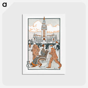 アートポストカード-Pan-American Exposition print - エドワード ペンフィールド Postcard.
