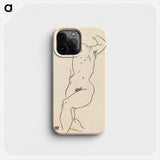 Naked woman. Torso of a Nude by Egon Schiele. - Egon Schiele Phone Case.