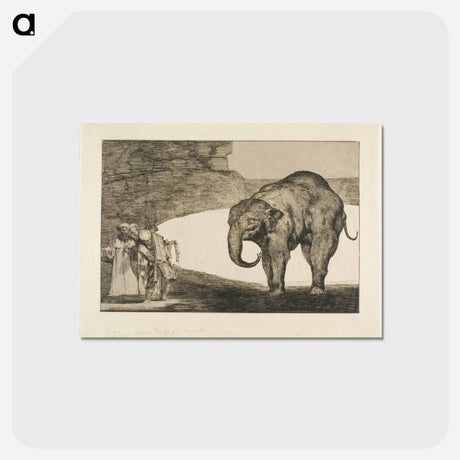 アートポストカード-Animal Folly - フランシスコ デ ゴヤ Postcard.