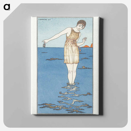 アートパネル-Costumes Parisiens: Costume de bain - ジョージ バービエ Canvas.