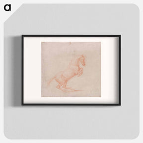 アートポスター-Prancing Horse Facing Right
 - ジョージ スタッブス Poster.