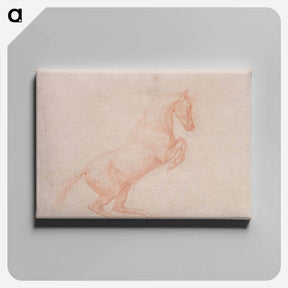 アートパネル-Prancing Horse Facing Right
 - ジョージ スタッブス Canvas.