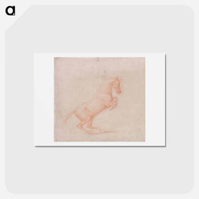 アートポストカード-Prancing Horse Facing Right
 - ジョージ スタッブス Postcard.