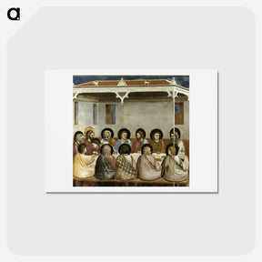 アートポストカード-Last Supper - ジョット ディ ボンドーネ Postcard.