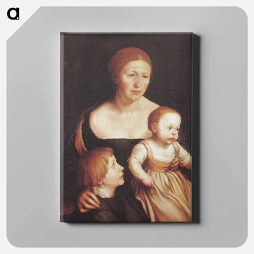 Charity (The Family of the Artist) - ハンス ホルバイン Canvas.