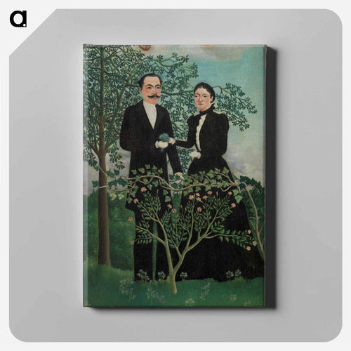 The Past and the Present, or Philosophical Thought - Henri Rousseau Canvas.