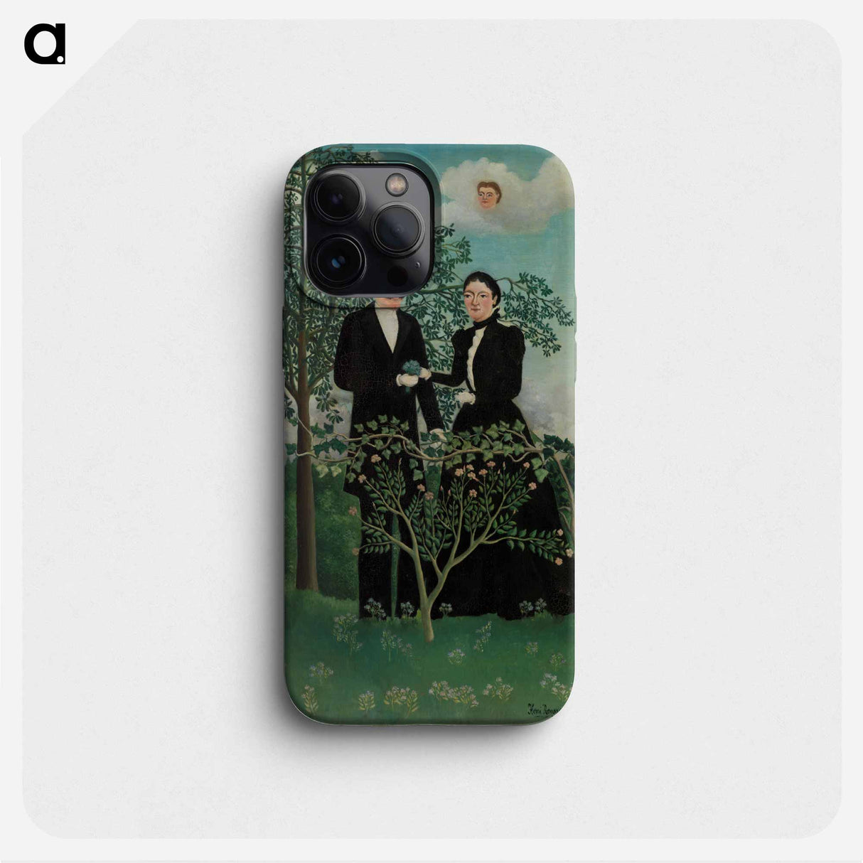 The Past and the Present, or Philosophical Thought - アンリ ルソー Phone Case.