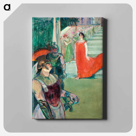 アートパネル-The Opera Messalina at Bordeaux - アンリ ド トゥールーズ ロートレック Canvas.