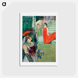 アートポストカード-The Opera Messalina at Bordeaux - アンリ ド トゥールーズ ロートレック Postcard.