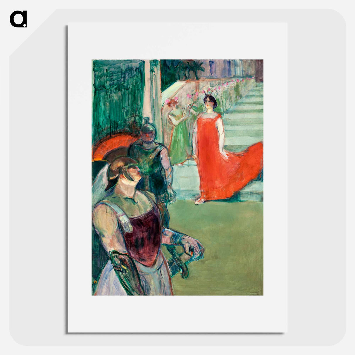 The Opera Messalina at Bordeaux - Henri de Toulouse-Lautrec Poster.