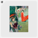アートポストカード-The Opera Messalina at Bordeaux - アンリ ド トゥールーズ ロートレック Postcard.