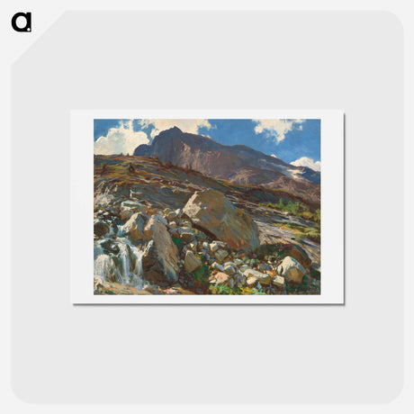 アートポストカード-Simplon Pass - ジョン シンガー サージェント Postcard.