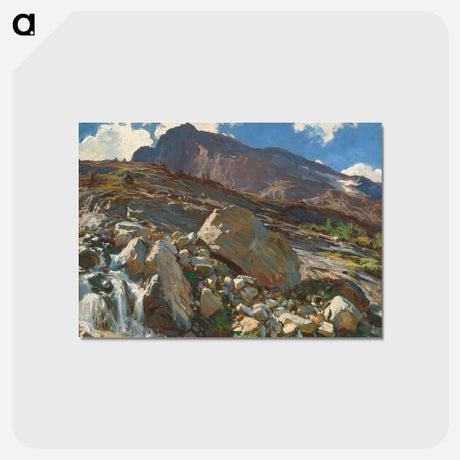 アートポストカード-Simplon Pass - ジョン シンガー サージェント Postcard.