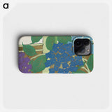 Hydrangea from Momoyogusa–Flowers of a Hundred Generations - Kamisaka Setsuka Phone Case.