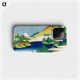 Hakone Lake in Sagami Province - Katsushika Hokusai Phone Case.