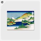 アートポストカード-Hakone Lake in Sagami Province - 葛飾 北斎 Postcard.