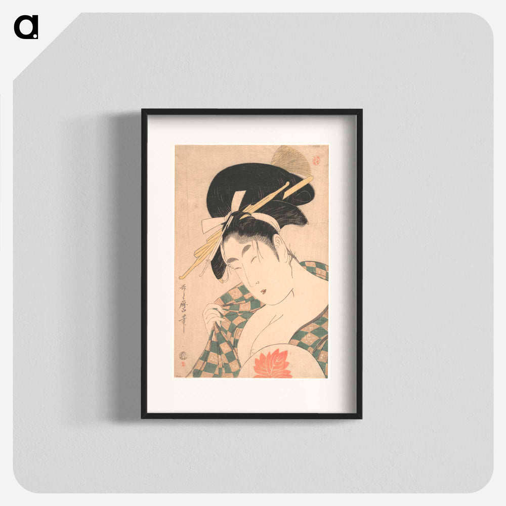 A Courtesan - 喜多川 歌麿 Poster.