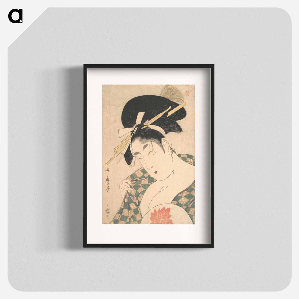 A Courtesan - 喜多川 歌麿 Poster.