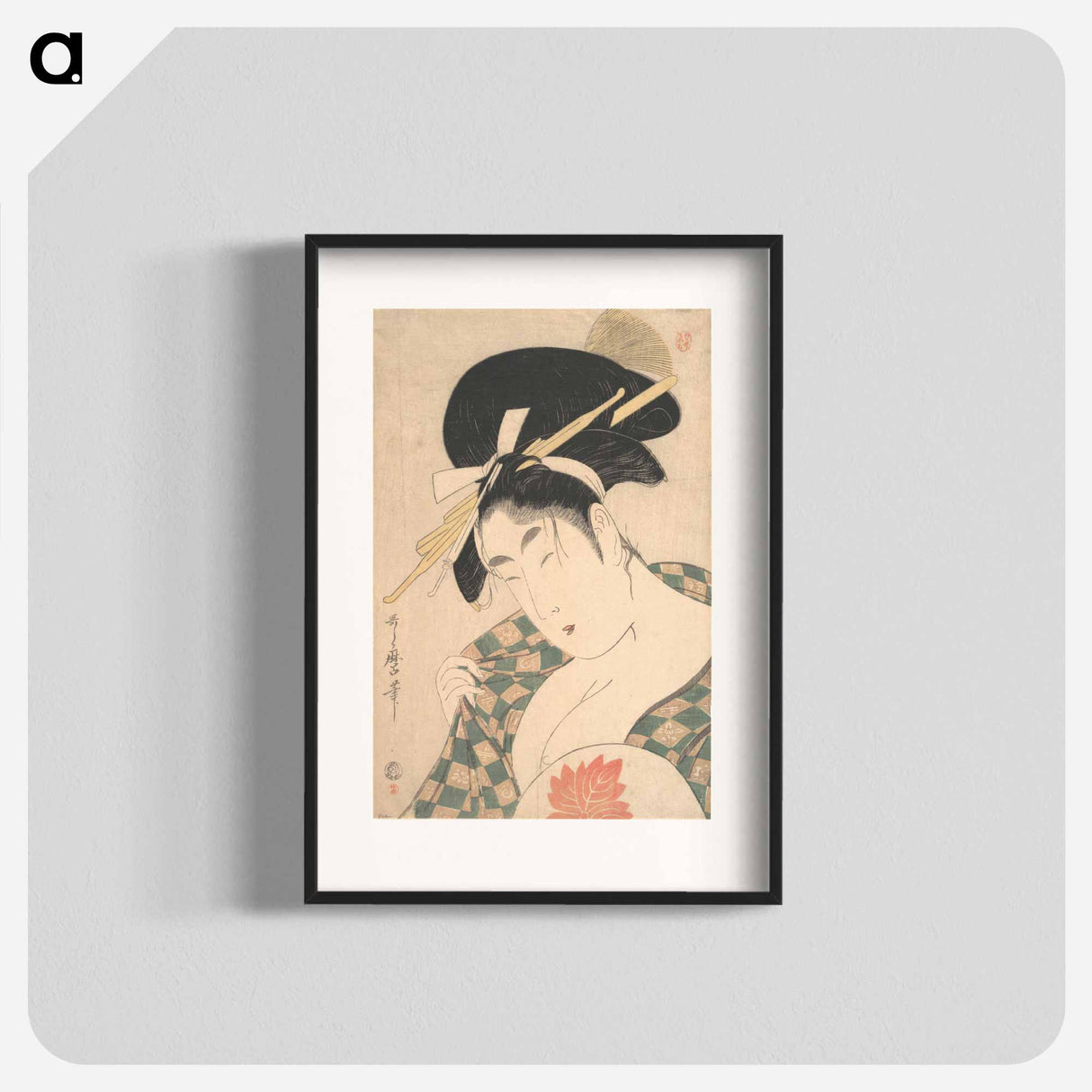 A Courtesan - 喜多川 歌麿 Poster.