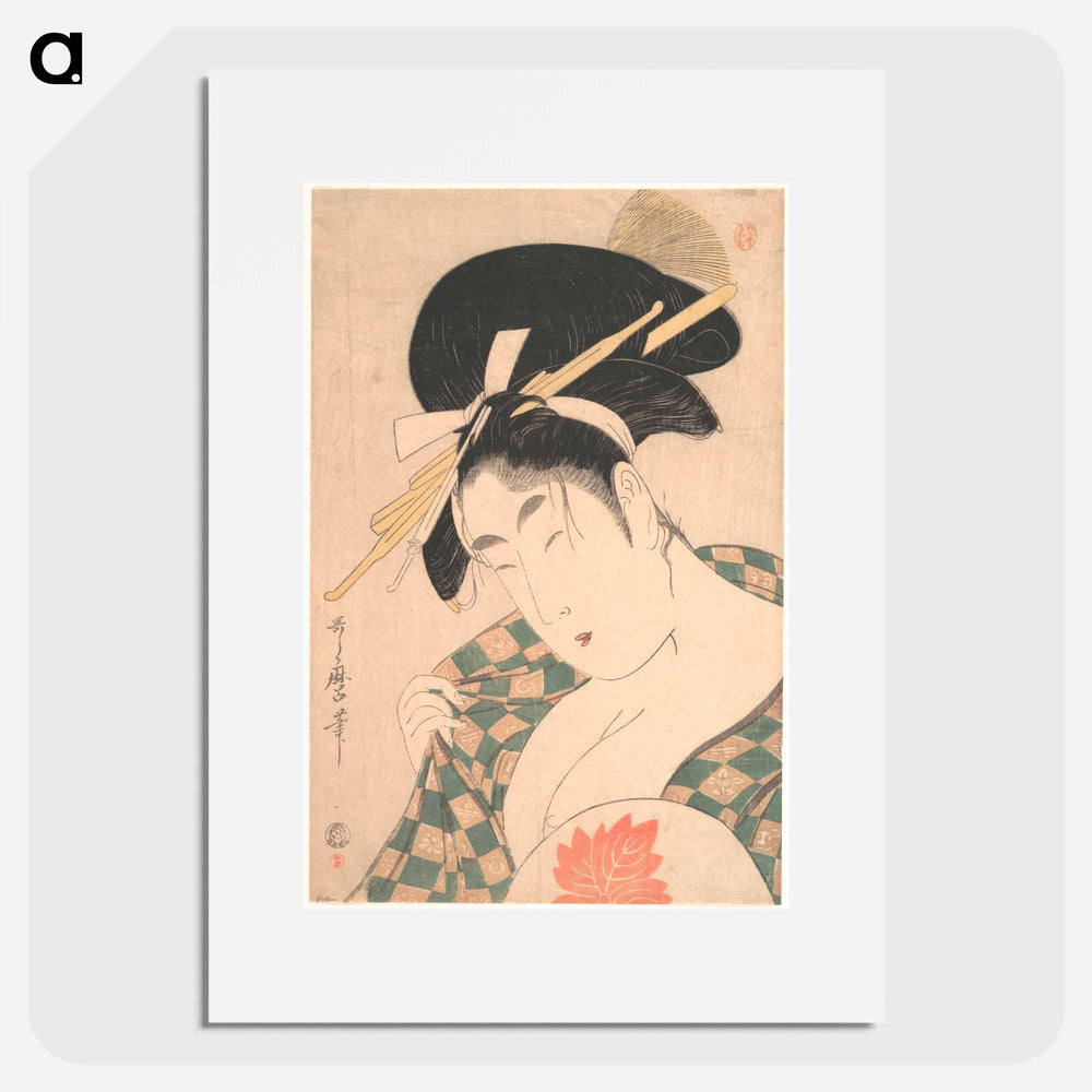 A Courtesan - 喜多川 歌麿 Poster.