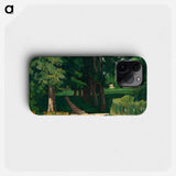 The Avenue at the Jas de Bouffan - Paul Cezanne Phone Case.