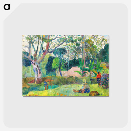 アートポストカード-The Big Tree - ポール ゴーギャン Postcard.