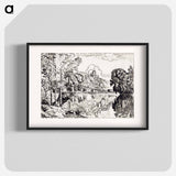 アートポスター-Les Andelys on a Summer Morning - ポール シニャック Poster.