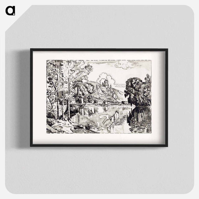 アートポスター-Les Andelys on a Summer Morning - ポール シニャック Poster.