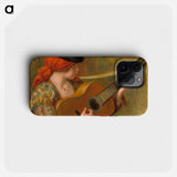 Young Spanish Woman with a Guitar - ピエール オーギュスト ルノワール Phone Case.