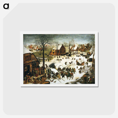 アートポストカード-Census at Bethlehem - ピーター ブリューゲル Postcard.