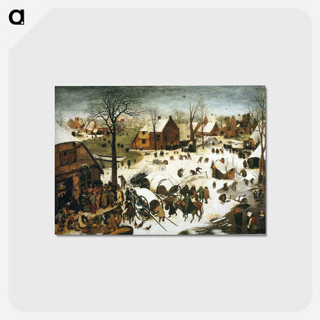 アートポストカード-Census at Bethlehem - ピーター ブリューゲル Postcard.
