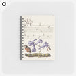 アートメモ帳-Scarlet Tiger Moth, Larkspur, Insect, and Caterpillar from Mira Calligraphiae Monumenta
 - 書道のお手本 Memo.