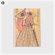 アートポストカード-Ichikawa Danjuro VI as Funa Bansaku,son of Fuwa Banzayemon - 東洲斎 写楽 Postcard.