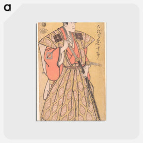 アートポストカード-Ichikawa Danjuro VI as Funa Bansaku,son of Fuwa Banzayemon - 東洲斎 写楽 Postcard.