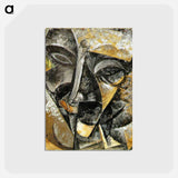 アートポストカード-Dynamism of a man's head - ウンベルト ボッチョーニ  Postcard.