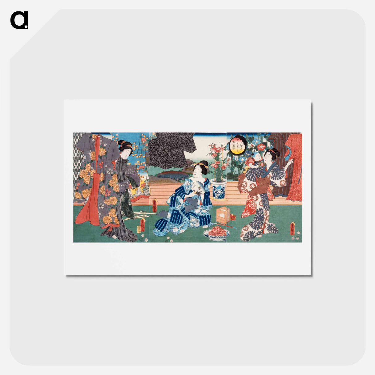 アートポストカード-The Sixth Lunar Month
 - 歌川 国貞 Postcard.