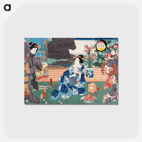 アートポストカード-The Sixth Lunar Month
 - 歌川 国貞 Postcard.