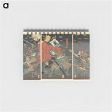 De laatste aanval van de Kusunoki te Shijonawate - 歌川 国芳 Memo.