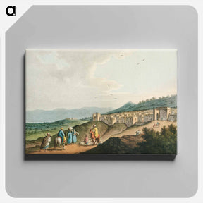 アートパネル-City of Bethlehem, in Palestine from Views in the Ottoman Dominions, in Europe, in Asia, and some of the Mediterranean islands - オスマン帝国領内の景色 Canvas.