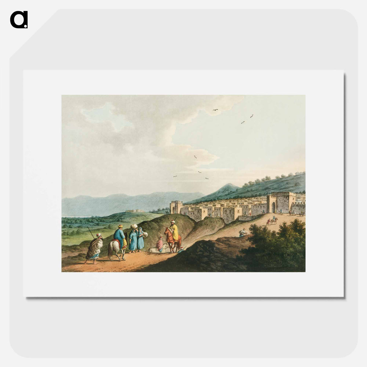City of Bethlehem, in Palestine from Views in the Ottoman Dominions, in Europe, in Asia, and some of the Mediterranean islands - Views in the Ottoman Dominions Poster.