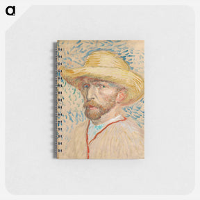 アートメモ帳-Self-Portrait with a Straw Hat - フィンセント ファン ゴッホ Memo.