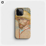 Self-Portrait with a Straw Hat - フィンセント ファン ゴッホ Phone Case.