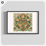 Rose wreath - William Morris Poster.