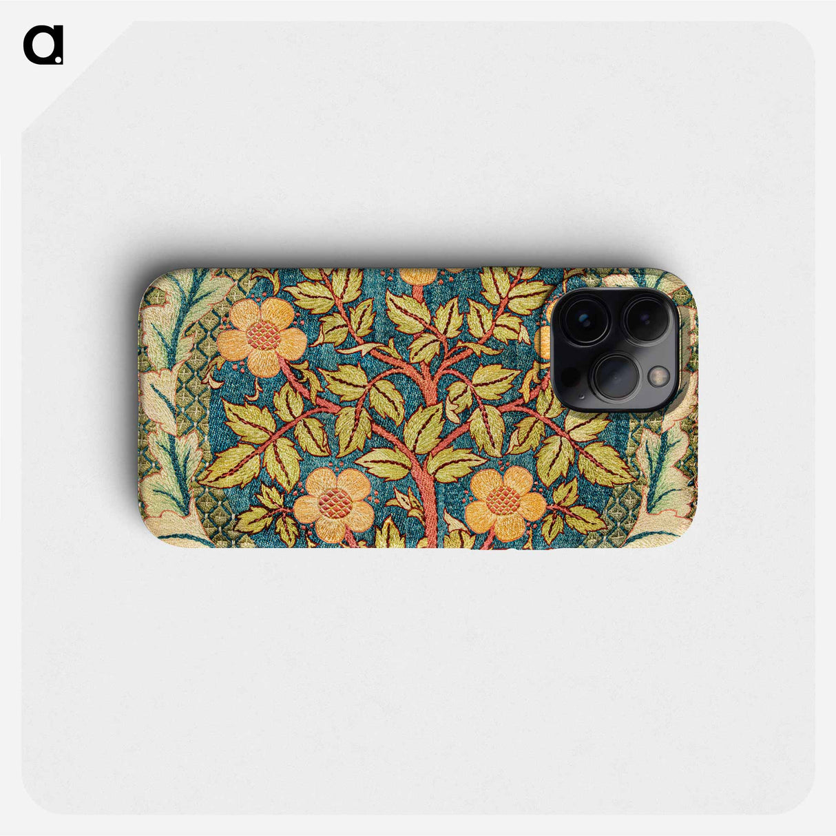 Rose wreath - William Morris Phone Case.