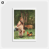 アートポストカード-The Milk Maid - ウィンスロー ホーマー Postcard.